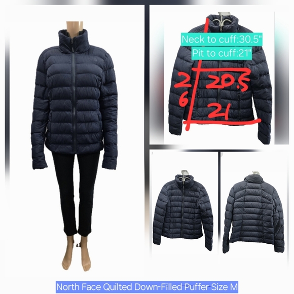 North Face Quilted Down-Filled Puffer Size M - Picture 1 of 11